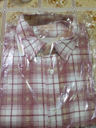 kozna kosulja: Shirt Long sleeves, XL (EU 54), color - Beige, Flanel