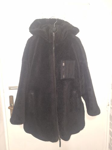 Krzneni kaputi: XS, Sa postavom, bоја - Crna — 5