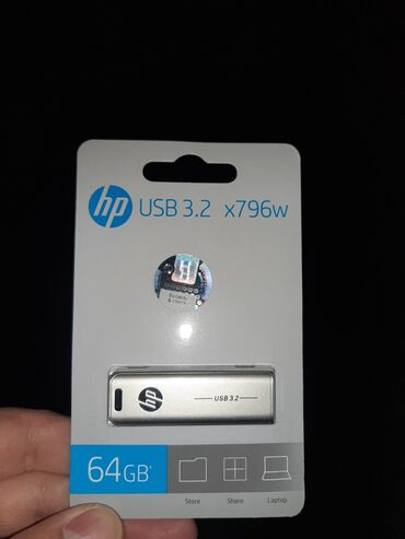 Flash kartlar: Flash kart HP, 64 GB, USB 3.2, Yeni