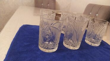 Stəkanlar: Stəkanlar, Xrustal, 6 ədədli dəst, 250 ml, Çexiya