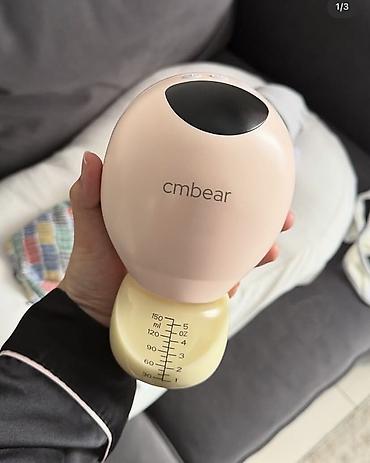 Товары для новорождённых: Электрический молокоотсос Cmbear с бутылочкой-колбой на 150 мл. - — 1