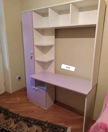 Uşaq masaları: Oğlan və qız üçün, Yeni, Siyirməli, Yazı masası, Stulsuz — 6