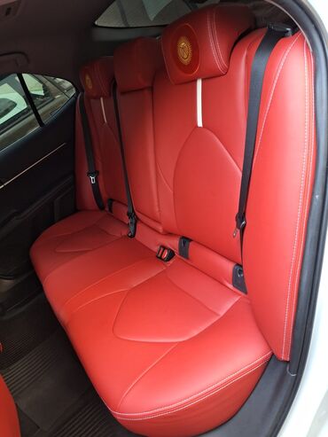 Чехлы и накидки на сиденья: Чехлы Экокожа, цвет - Черный, Toyota, Новый — 12