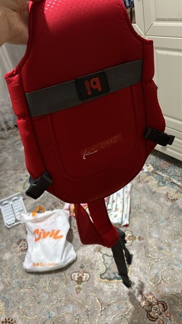 məktəb çantaları qız üçün qara: Uşaq daşıma kəməri (baby carrier) - Rəng: qırmızı - Ergonomik dizayn