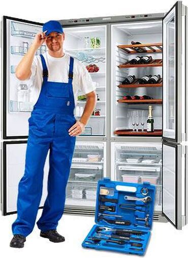 Холодильники, морозильные камеры: Ремонт холодильников любых моделей заправка газом