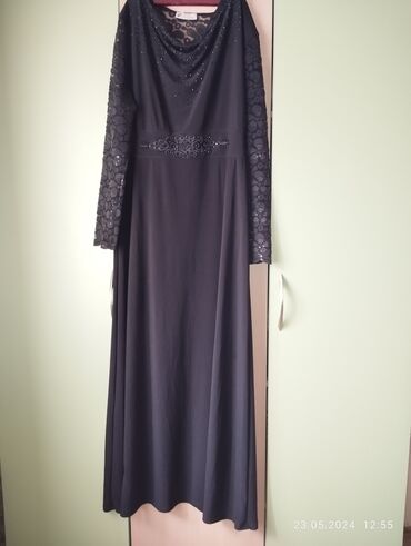 длинные платья: Вечернее платье, Длинная модель, С рукавами