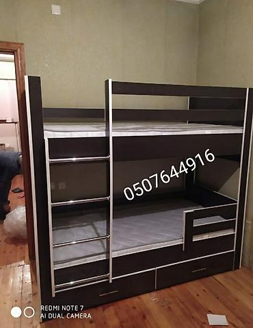 mebel ustu: Oğlan və qız üçün, Yeni, Çarpayı, Matras ilə, Siyirməli, Laminat — 4