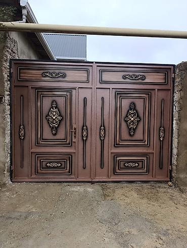 Ворота и комплектующие: Dekorativ metal darvaza - Material: qalın metal konstruksiya, möhkəm — 1