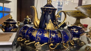 Кухонные принадлежности: Чайный набор, цвет - Синий