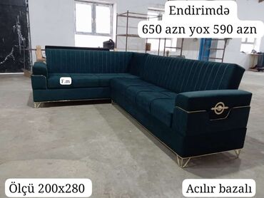 divan sifarisi: Угловой диван, Новый, Раскладной, С подъемным механизмом, Бесплатная доставка в черте города
