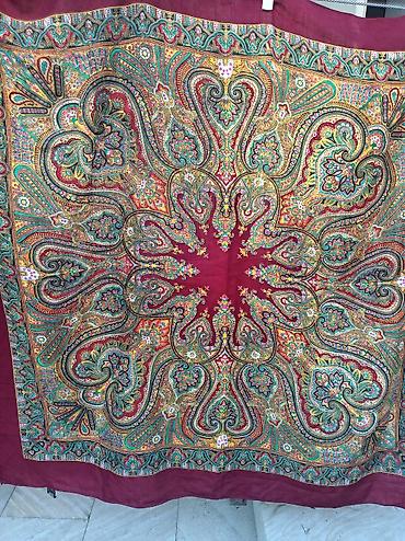 Qalin şal/örtük – şərq üslubunda paisley (buta) naxışlı - Material
