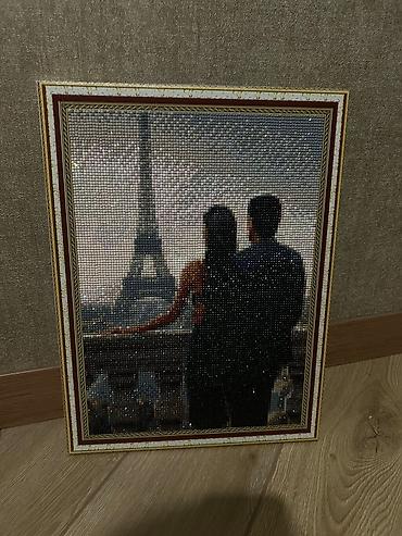 06 sekilleri: Məhsul: Rəsm mozaika (diamond painting) – “Paris mənzərəsi, Eyfel — 1