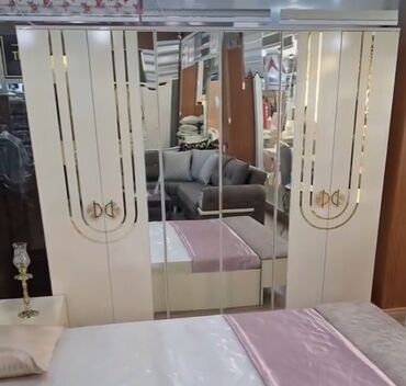 dolab yataq: Yeni, Açılan, 6 qapı Düz dolab, Qarderob, paltar dolabı, Azərbaycan