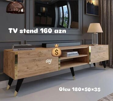 Masa və oturacaq dəstləri: TV stend rəng seçimi var