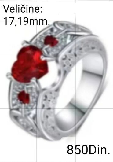 Prstenje: Ženski prsten, Materijal: Cirkon na lalafo.rs — 10 Prstenje: Ženski prsten, Materijal: Cirkon — 10