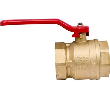 şfer: Misin korpuslu, qırmızı qolu olan sferik (kran) klapan. Texniki