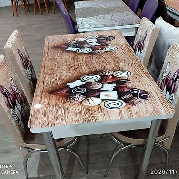 Masa və oturacaq dəstləri: Mətbəx üçün, Yeni, Açılan, 4 stul — 4