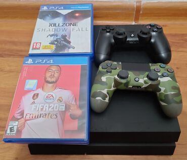 купить новый плейстейшен 4: Продаю PS4 (500gb) Закаченные игры 8шт. плюс 5 дисков В комплекте 2