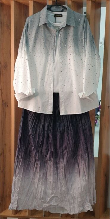 Юбки: Юбка, Модель юбки: Плиссе, Макси, По талии — 10