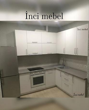 Müasir üslubda hazırlanmış künc mətbəx mebeli. Ağ rəngli üst və alt lalafo.az -da Müasir üslubda hazırlanmış künc mətbəx mebeli. Ağ rəngli üst və alt