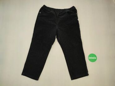 Spodnie 2XL (EU 44), wzór - Jednolity kolor, kolor - Czarny
