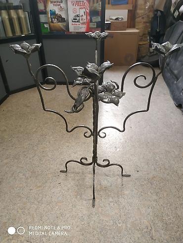 Подсвечники: Кованый подсвечник, ручная работа. Высота 52 см. Ширина 42 см — 7