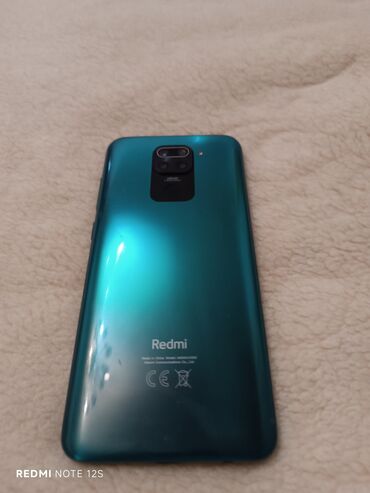 телефон fly fs526: Redmi Note 9, 128 ГБ, цвет - Голубой