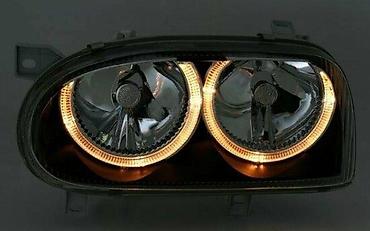 nextgen headlight restoration kit: CRNI ANGEL EYES FAROVI VW GOLF 3 III | Crni tuning sportski clear — 5