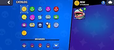 Другие игры и приставки: Аккаунт Brawl Stars - 37 из 99 бойцов открыто. Топ по трофеям на — 11