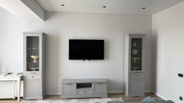 кофейный столик: Гарнитур для зала, Новый, Тумба под ТВ, Шкаф, МДФ, Самовывоз, Платная доставка, цвет - Серый