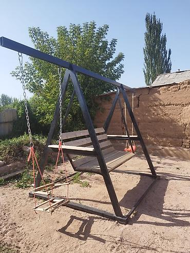 стол офис: Садовые качели Со спинкой, Без крыши — 2
