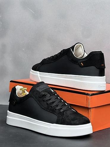 Личные вещи: Кеды Santoni мужские, низкие - Дизайн: классические low-top кеды с — 2