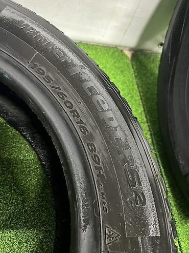 210: Шины 195 / 60 / R 16, Зима, Б/у, Пара, Легковые, Hankook — 4
