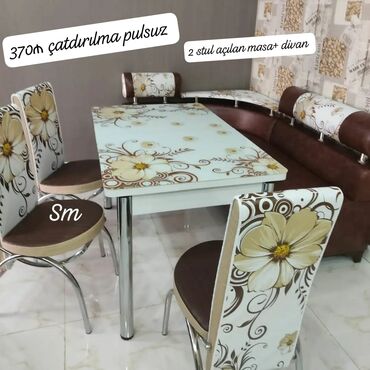 oturacaq divan: .✔️Sifarişlə ✔️Türk istehsalı🇹🇷 ✔️Kuxna üçün stol stul dəsti ✔️künc