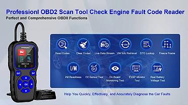 xtool d5s cena: Novo - UDIAG CR720 OBD2 EOBD+CAN sa testerom napona baterije Funkcije — 4
