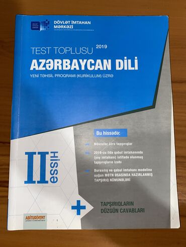 azərbaycan dili 2 ci hissə cavabları: Azərbaycan dili 2 ci hissə satılır. Kitab yepyenidir. Yazığı cızığı