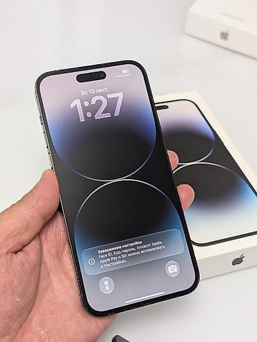 Apple iPhone: IPhone 14 Pro Max, Б/у, 128 ГБ, Space Gray, Коробка, 80 % — 12
