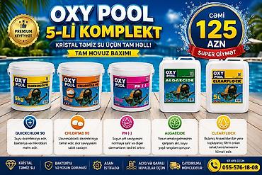 xonca desti: 💧 OXY POOL Hovuz Dərmanları – 5-li Tam Komplekt ✅ Hovuz suyunun tam — 1