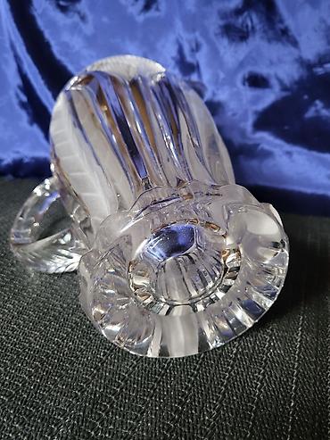 Čajnici: Bokal kristal,rucni rad Jugoslavija iz 70ih. Masivan bokal sa — 13