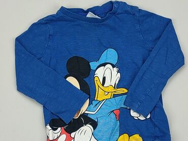 bluzka z printem: Bluzka, Disney, 1.5-2 lat, 86-92 cm, stan - Zadowalający