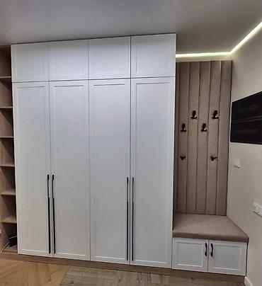 dəhliz dolabi: Dəhliz üçün modul divar dolabı və giriş sistemi - Ağ rəngli, modern — 2