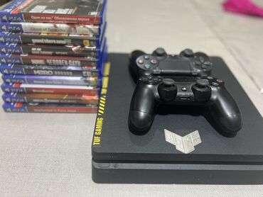 PS4 (Sony PlayStation 4): Продается ПС4 слим на 1000 гб с 11 играми(игры с изображений +