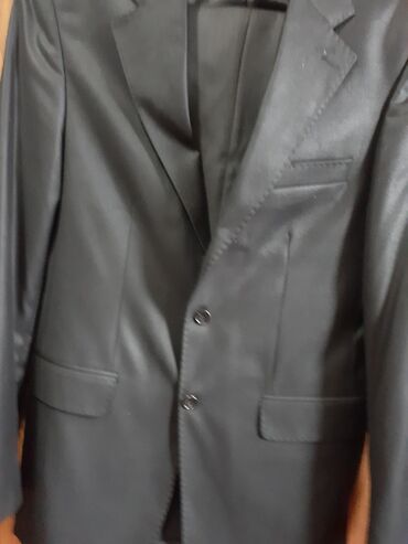 пальто черное: Костюм 4XL (EU 48), цвет - Черный