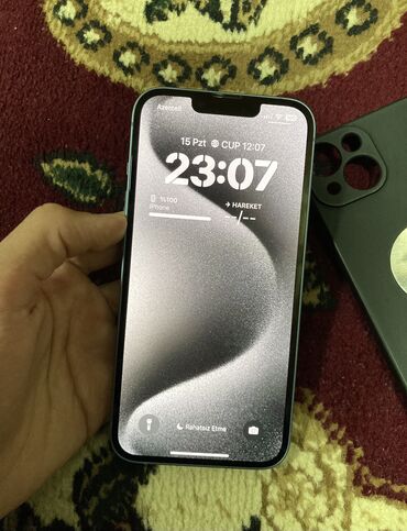 kabura: IPhone 14, 128 GB, Mavi, Zəmanət, Simsiz şarj, Face ID