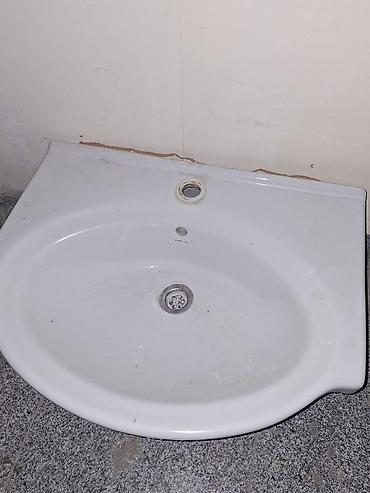 şamot: Divar tipli hamam/kombi otağı üçün keramika əl-üz yuma lavabosu — 3