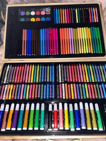 Ostale dečije stvari: Komplet bojica za decu 180 komada u koferčetu CENA 2500 din Crtanje — 8