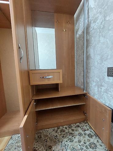 paltar sermek: Dəhliz üçün çoxfunksiyalı mebel dəsti - Material: ağac teksturalı — 5