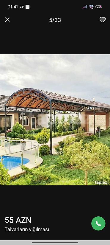 kirəmit: Xidmət: Talvarların yığılması Təsvir: - Həyətyanı sahə, giriş qapısı — 4
