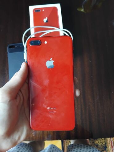 iphone xr 64 gb qiymeti: IPhone 8 Plus, 64 GB, Qırmızı, Barmaq izi, Simsiz şarj