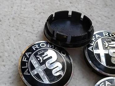 Gume i felne: Cepovi za alu felne 60mm crni Alfa Romeo. Cepovi za alu felne 60mm — 1